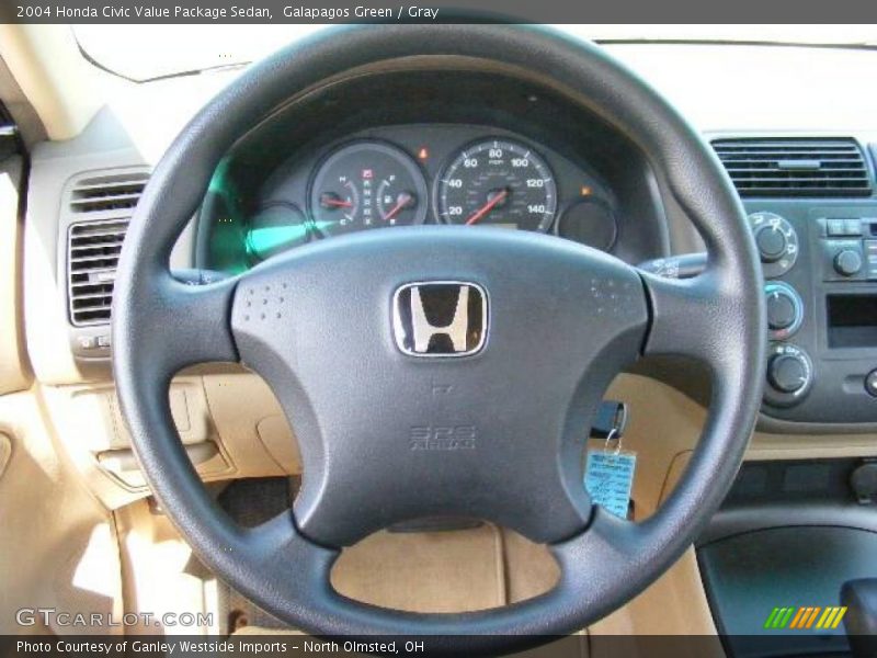 Galapagos Green / Gray 2004 Honda Civic Value Package Sedan