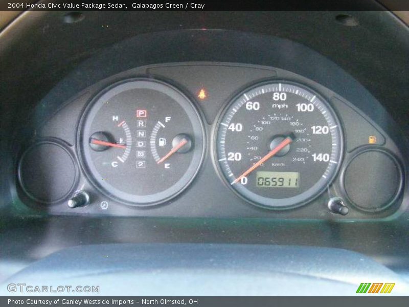 Galapagos Green / Gray 2004 Honda Civic Value Package Sedan