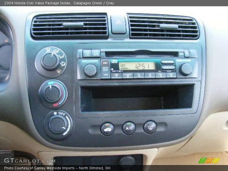Galapagos Green / Gray 2004 Honda Civic Value Package Sedan