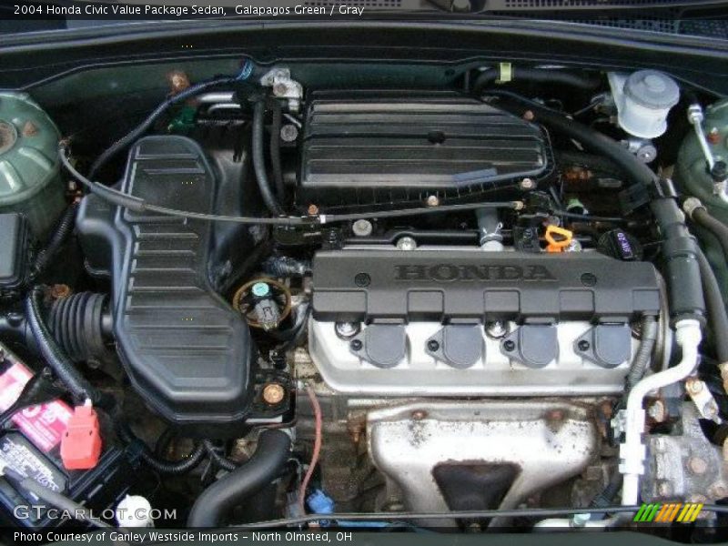 Galapagos Green / Gray 2004 Honda Civic Value Package Sedan