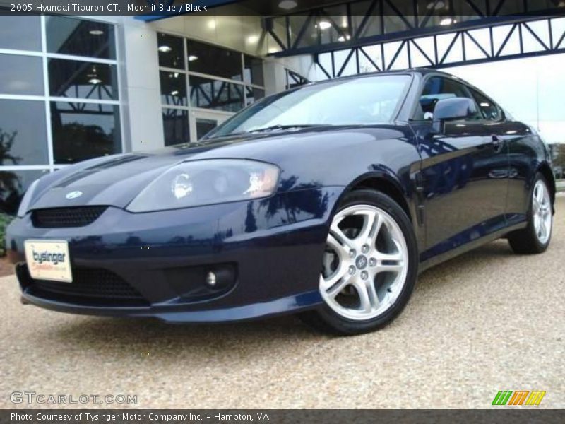 Moonlit Blue / Black 2005 Hyundai Tiburon GT