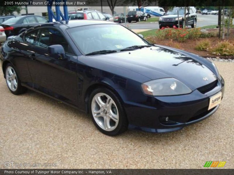 Moonlit Blue / Black 2005 Hyundai Tiburon GT