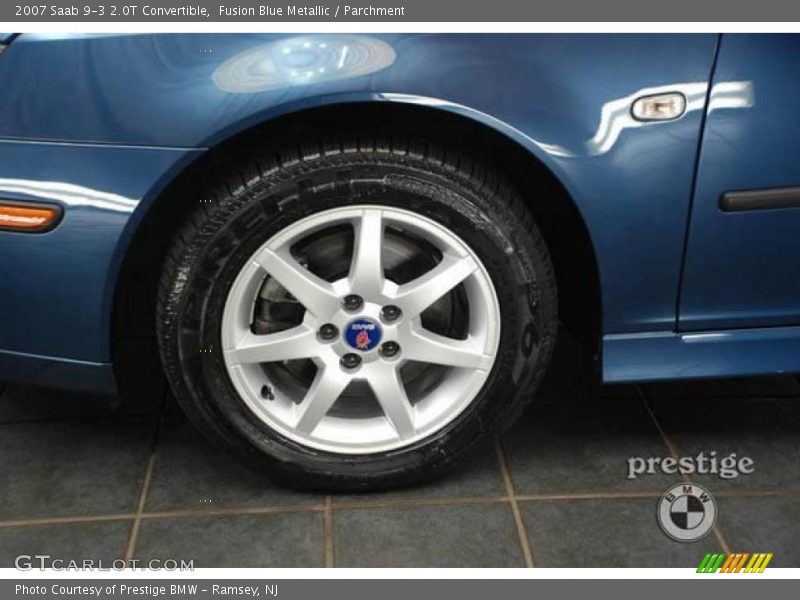 Fusion Blue Metallic / Parchment 2007 Saab 9-3 2.0T Convertible