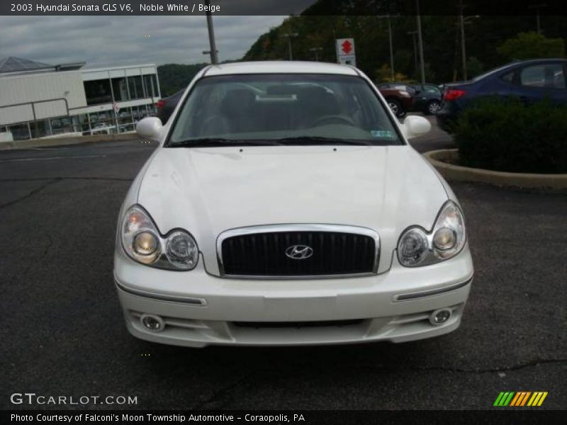 Noble White / Beige 2003 Hyundai Sonata GLS V6