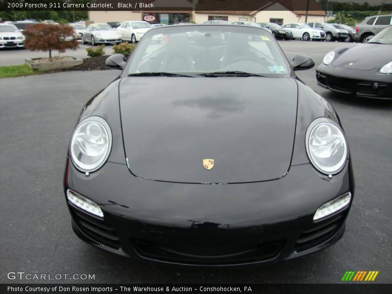 Black / Black 2009 Porsche 911 Carrera Cabriolet