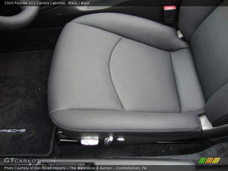 Black / Black 2009 Porsche 911 Carrera Cabriolet