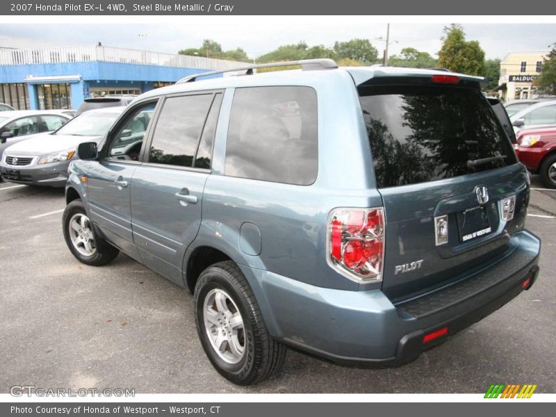 Steel Blue Metallic / Gray 2007 Honda Pilot EX-L 4WD