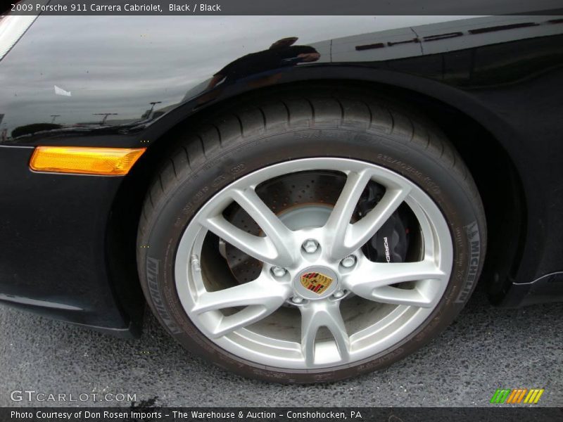 Black / Black 2009 Porsche 911 Carrera Cabriolet