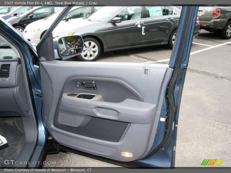 Steel Blue Metallic / Gray 2007 Honda Pilot EX-L 4WD