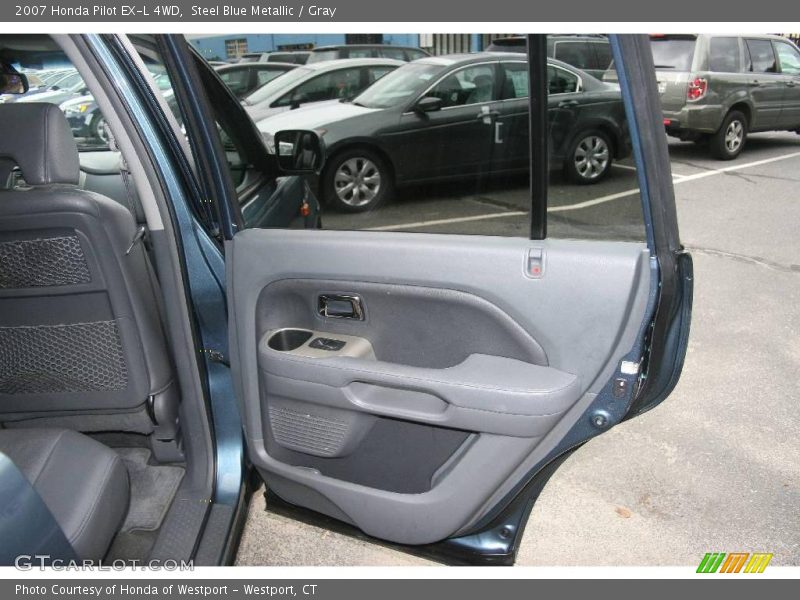 Steel Blue Metallic / Gray 2007 Honda Pilot EX-L 4WD