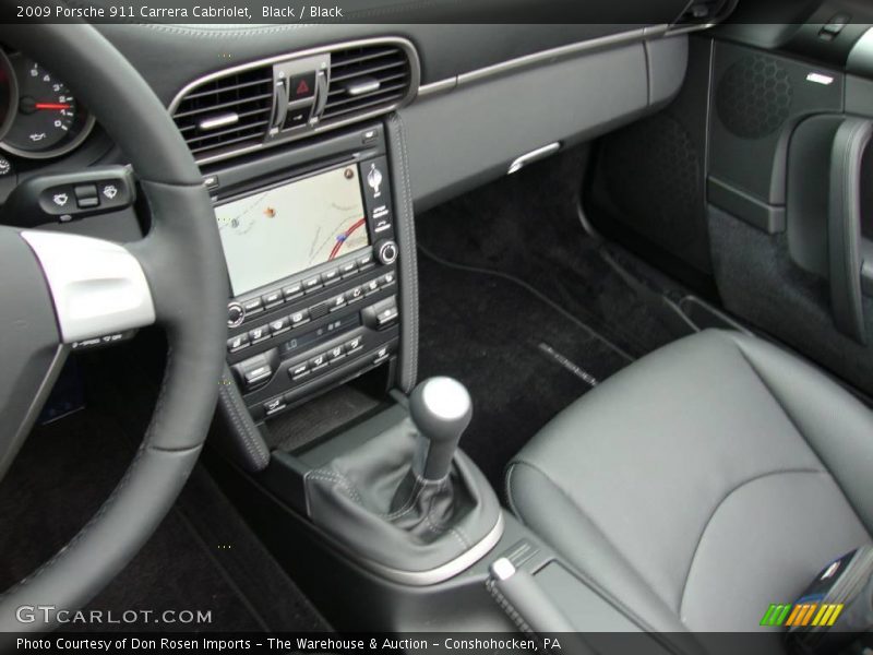 Black / Black 2009 Porsche 911 Carrera Cabriolet