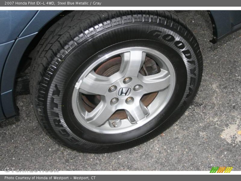 Steel Blue Metallic / Gray 2007 Honda Pilot EX-L 4WD