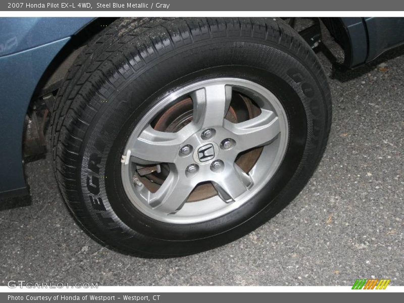Steel Blue Metallic / Gray 2007 Honda Pilot EX-L 4WD