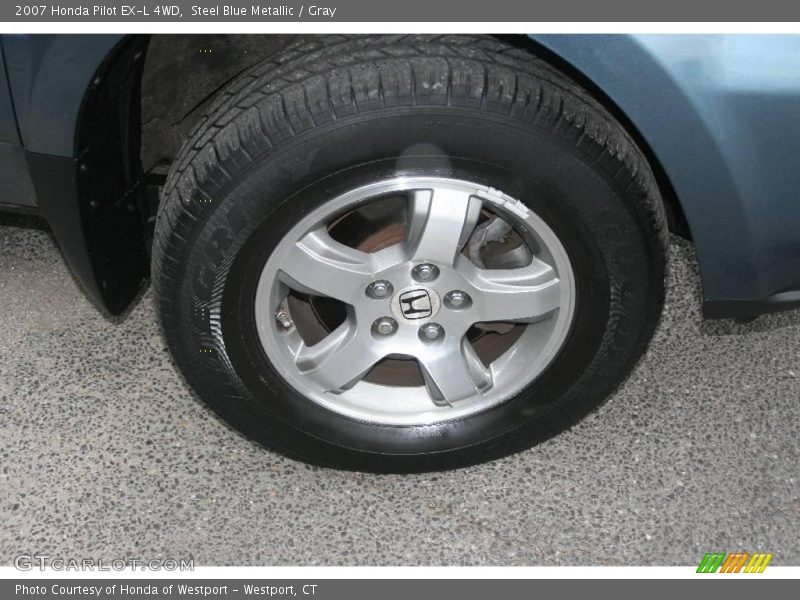 Steel Blue Metallic / Gray 2007 Honda Pilot EX-L 4WD