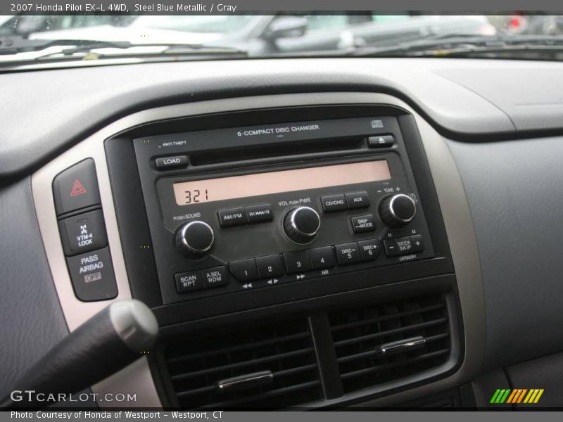 Steel Blue Metallic / Gray 2007 Honda Pilot EX-L 4WD