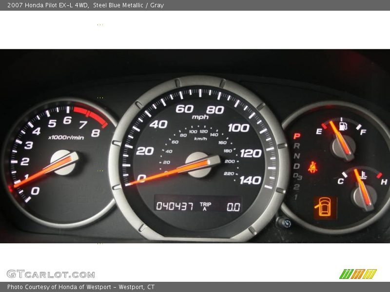 Steel Blue Metallic / Gray 2007 Honda Pilot EX-L 4WD