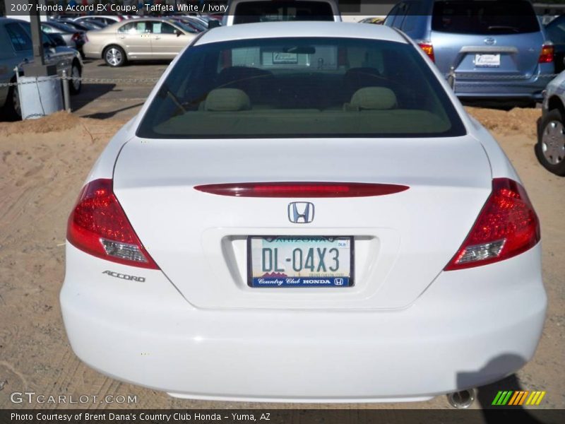 Taffeta White / Ivory 2007 Honda Accord EX Coupe