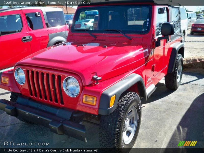 Flame Red / Dark Slate Gray 2005 Jeep Wrangler SE 4x4