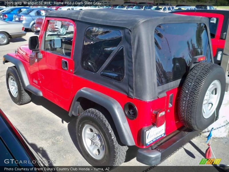 Flame Red / Dark Slate Gray 2005 Jeep Wrangler SE 4x4