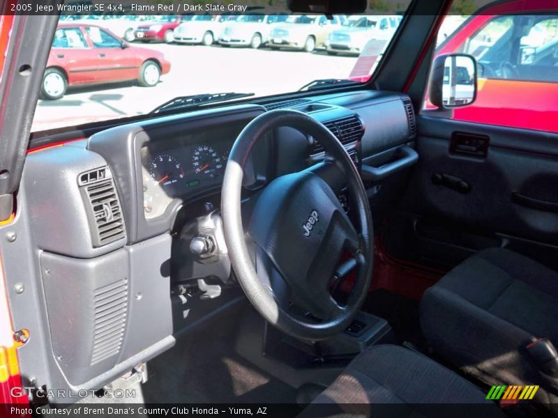 Flame Red / Dark Slate Gray 2005 Jeep Wrangler SE 4x4