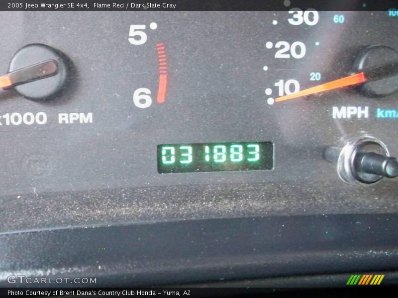 Flame Red / Dark Slate Gray 2005 Jeep Wrangler SE 4x4