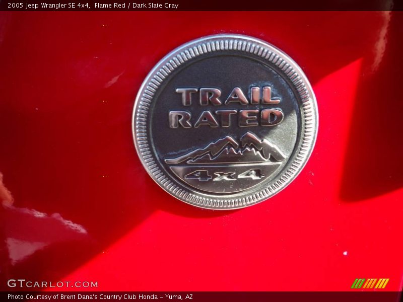 Flame Red / Dark Slate Gray 2005 Jeep Wrangler SE 4x4