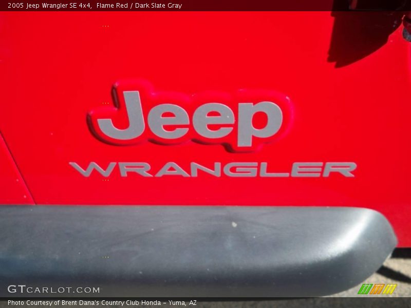 Flame Red / Dark Slate Gray 2005 Jeep Wrangler SE 4x4