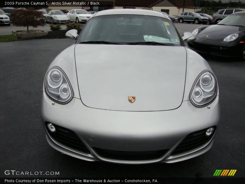 Arctic Silver Metallic / Black 2009 Porsche Cayman S