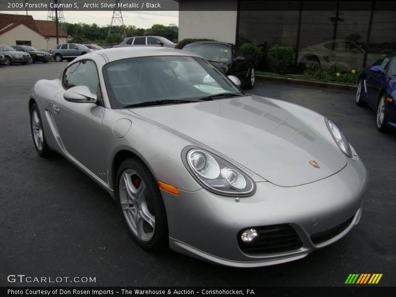 Arctic Silver Metallic / Black 2009 Porsche Cayman S