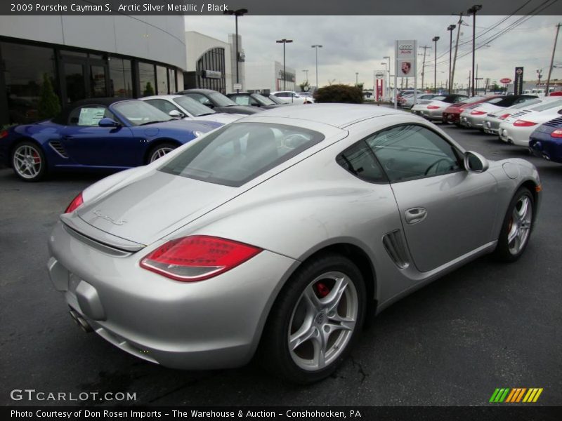 Arctic Silver Metallic / Black 2009 Porsche Cayman S