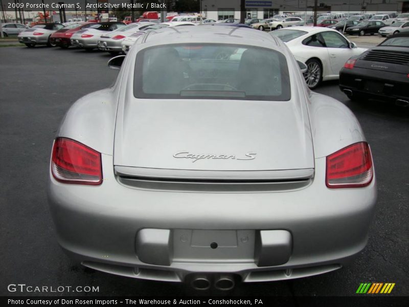 Arctic Silver Metallic / Black 2009 Porsche Cayman S