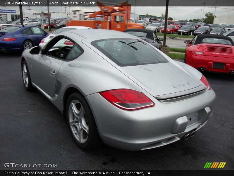 Arctic Silver Metallic / Black 2009 Porsche Cayman S