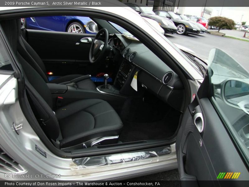 Arctic Silver Metallic / Black 2009 Porsche Cayman S