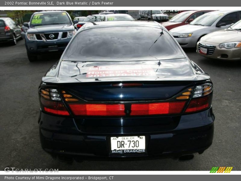 Dark Blue Metallic / Dark Pewter 2002 Pontiac Bonneville SLE