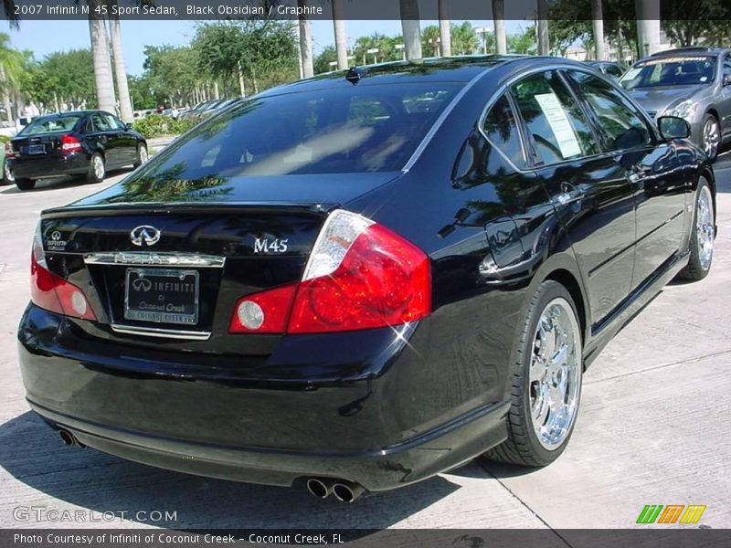 Black Obsidian / Graphite 2007 Infiniti M 45 Sport Sedan
