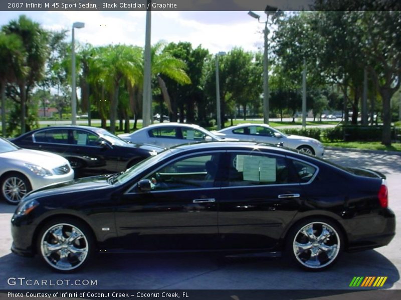 Black Obsidian / Graphite 2007 Infiniti M 45 Sport Sedan