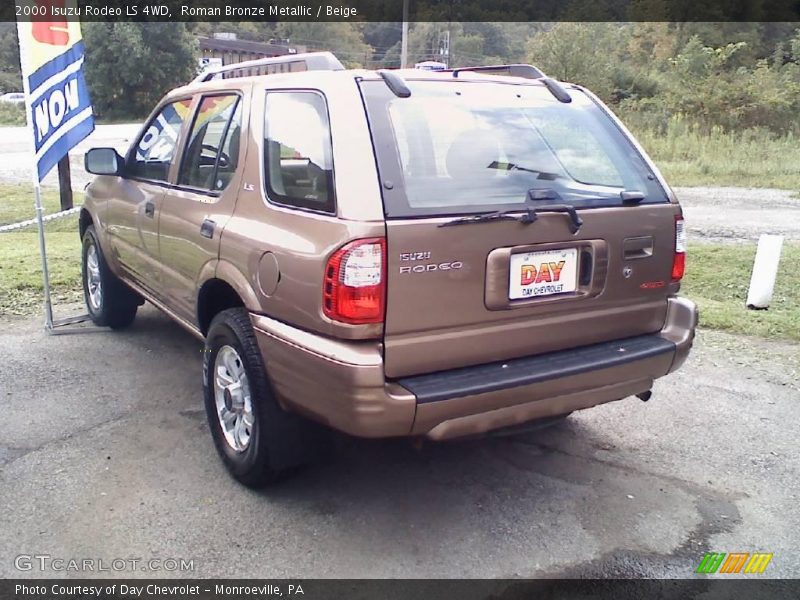 Roman Bronze Metallic / Beige 2000 Isuzu Rodeo LS 4WD