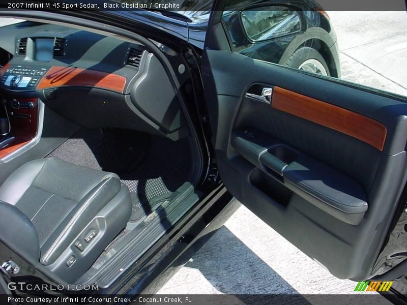 Black Obsidian / Graphite 2007 Infiniti M 45 Sport Sedan