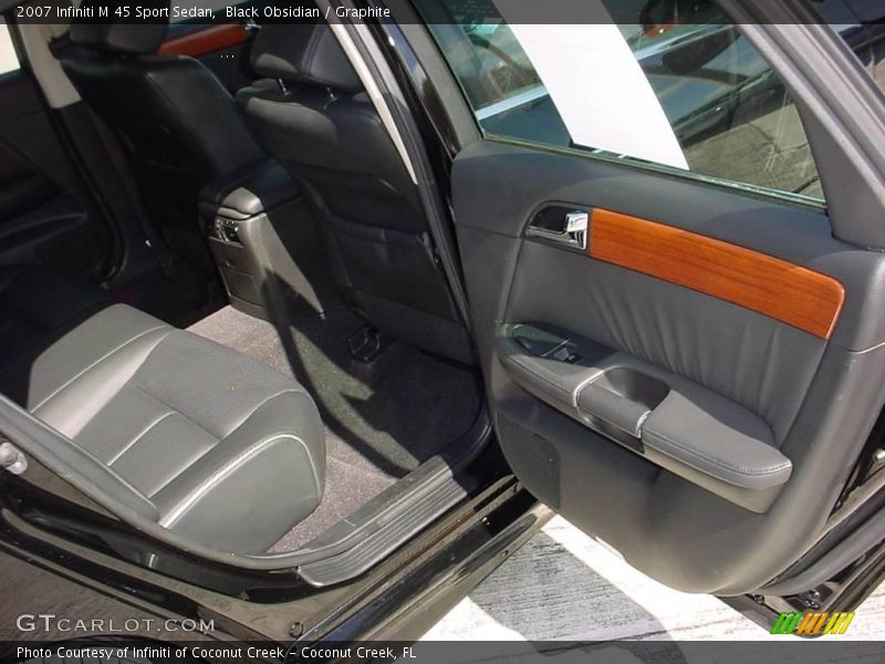 Black Obsidian / Graphite 2007 Infiniti M 45 Sport Sedan