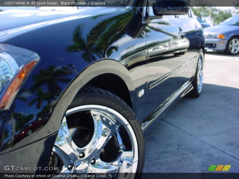 Black Obsidian / Graphite 2007 Infiniti M 45 Sport Sedan