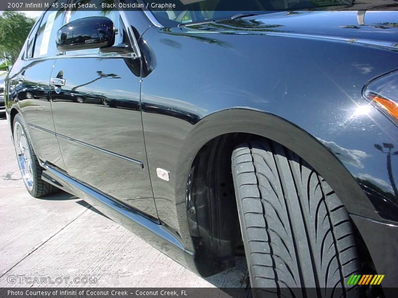 Black Obsidian / Graphite 2007 Infiniti M 45 Sport Sedan