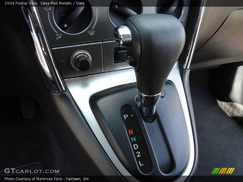 Salsa Red Metallic / Slate 2004 Pontiac Vibe