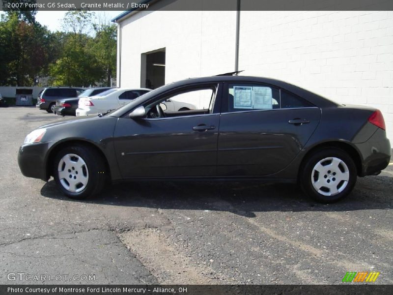 Granite Metallic / Ebony 2007 Pontiac G6 Sedan