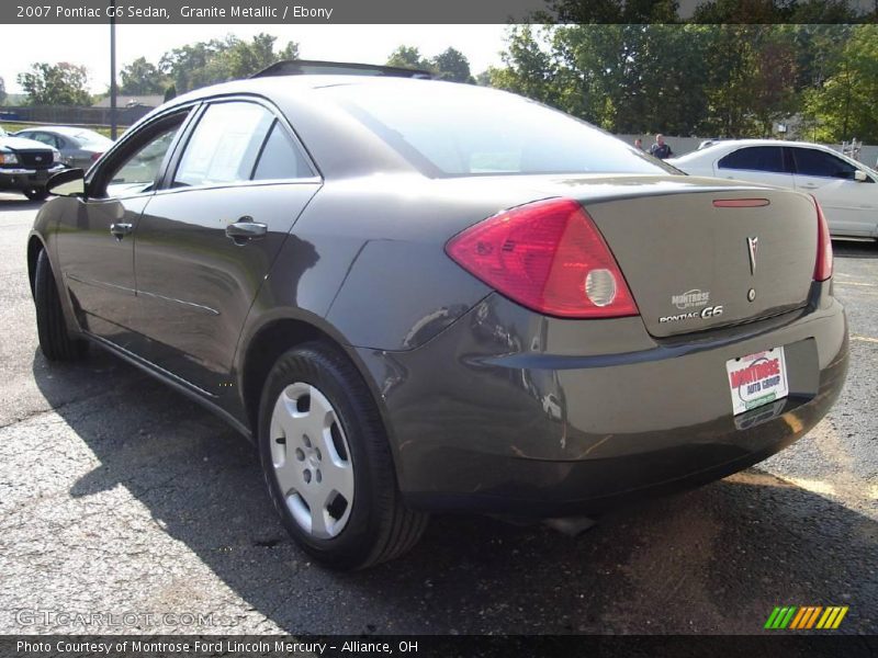 Granite Metallic / Ebony 2007 Pontiac G6 Sedan