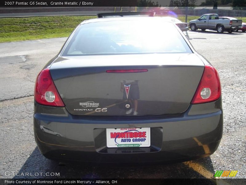 Granite Metallic / Ebony 2007 Pontiac G6 Sedan