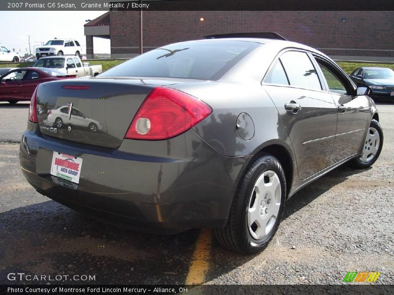 Granite Metallic / Ebony 2007 Pontiac G6 Sedan