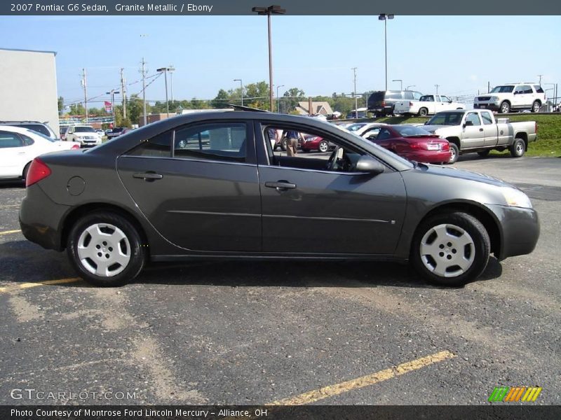 Granite Metallic / Ebony 2007 Pontiac G6 Sedan
