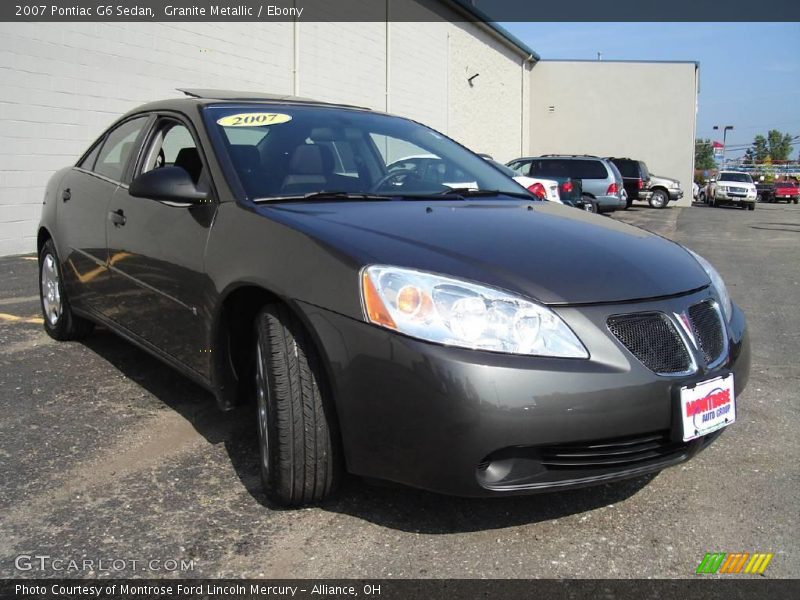 Granite Metallic / Ebony 2007 Pontiac G6 Sedan