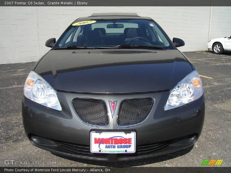 Granite Metallic / Ebony 2007 Pontiac G6 Sedan