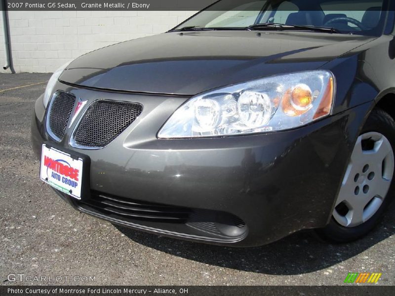 Granite Metallic / Ebony 2007 Pontiac G6 Sedan